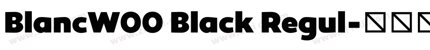BlancW00 Black Regul字体转换